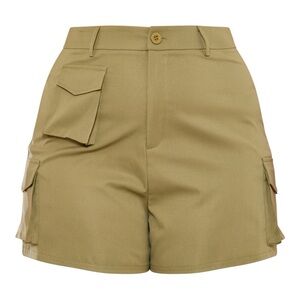 PrettyLittleThing Khaki Cargo Shorts